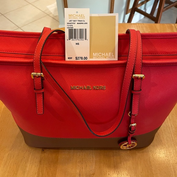 MICHAEL Michael Kors Bicolor "Jet Set" Medium, NWT - Picture 2 of 10